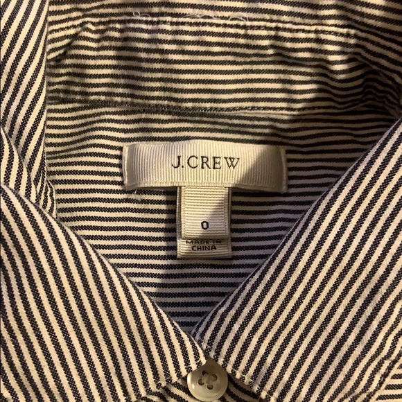 J. Crew Striped 3/4 button down shirt - Picture 5 of 6